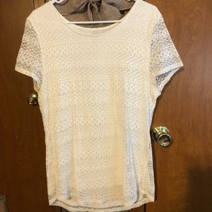 Nicole & Leo Ivory Lace Top